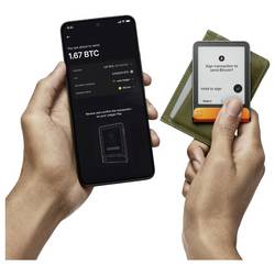 Ledger Flex Orange + Recovery Key Hardwarová peněženka oranžová Bluetooth 1 ks FLEX-ORABTC-RKEY-ESDEPTIT