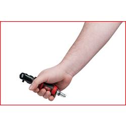 KS Tools 515.5505 Pneumatická přepínací ráčna vnější čtyřhran 1/4 (6,3 mm) 6.3 bar