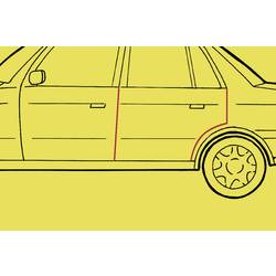 HP Autozubehör 18280 Ochranné lišty okrajů dveří Universal