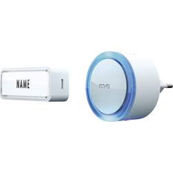 m-e modern-electronics 41150 bezdrátový zvonek kompletní sada se jmenovkou