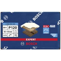 Bosch Accessories EXPERT C470 2608900930 brusný papír pro delta brusky s otvory Zrnitost 120 (d x š) 93 mm x 93 mm 50 ks