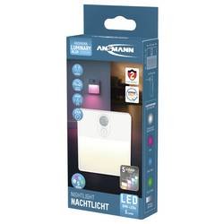 Ansmann Sensor-Nachtlicht NL5R wiederaufladbar 1600-0481 noční světlo s pohybovým senzorem kulatý LED teplá bílá bílá
