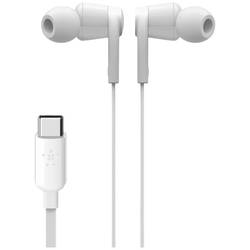 Belkin Rockstar špuntová sluchátka (In Ear) kabelová bílá