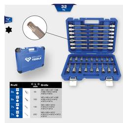Brilliant Tools BT022032 sada nástrčných hlavic, metrický, 1/2, BT022032
