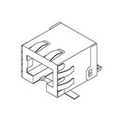 Molex 855437002, zásuvkový modul RJ45, zásuvka, černá, 1 ks