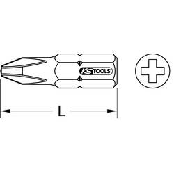 KS Tools 918.3042 9183042 křížový bit PH 1 speciální ocel 1 ks