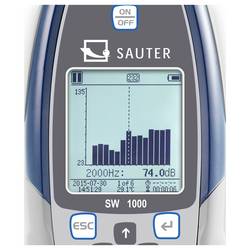 Sauter hlukoměr datový záznamník SW 1000 22 - 136 dB 0.003 kHz - 20 kHz RS-232, USB