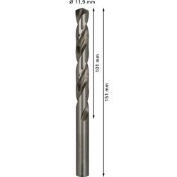 Bosch Accessories 2608585537 HSS kovový spirálový vrták 11.9 mm Celková délka 151 mm broušený DIN 338 válcová stopka 5 ks