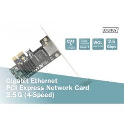 Digitus DN-10135 síťová karta 2.5 GBit/s PCI-Express