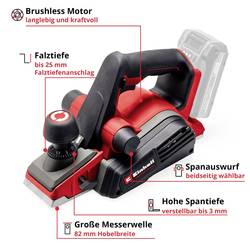Einhell Professional TP-PL 18/3 Li BL srovnávací fréza s odsáváním 82 mm