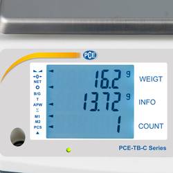 PCE Instruments počítací váha PCE-TB 1.5C Max. váživost 1.5 kg Rozlišení 0.05 g
