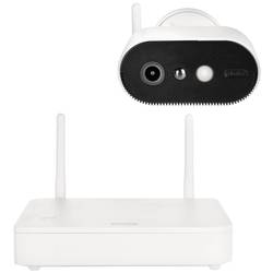 ABUS ABUS PPIC91000 W Pro Akku IP-Kamera m Basisstation PPIC91000 LAN, Wi-Fi IP-sada bezpečnostní kamery 4kanálový 1920 x 1080 Pixel