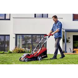 Einhell RASARRO 36/34 (2x3,0Ah) Power X-Change akumulátor Akumulátorová sekačka vč. 2. Nabíječka, + 2. akumulátor 3 000 mAh 18 V šířka sekání 34 mm Určen pro