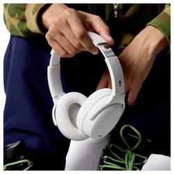 Skullcandy Crusher ANC 2 Over-Ear sluchátka uzavřená (Over Ear) kabelová, Bez kabelu šedá Potlačení hluku regulace hlasitosti, čelový pásek, headset, složitelná