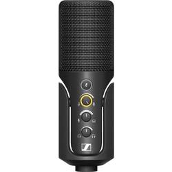 Sennheiser Profile na stojanu USB mikrofon Druh přenosu:USB spínač, stojan, vč. kabelu USB-C®, audio, stereo (jack 3,5 mm) USB