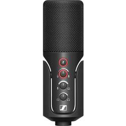 Sennheiser Profile na stojanu USB mikrofon Druh přenosu:USB spínač, stojan, vč. kabelu USB-C®, audio, stereo (jack 3,5 mm) USB