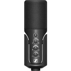 Sennheiser Profile na stojanu USB mikrofon Druh přenosu:USB spínač, stojan, vč. kabelu USB-C®, audio, stereo (jack 3,5 mm) USB