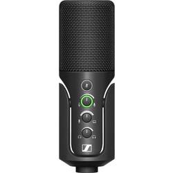 Sennheiser Profile na stojanu USB mikrofon Druh přenosu:USB spínač, stojan, vč. kabelu USB-C®, audio, stereo (jack 3,5 mm) USB