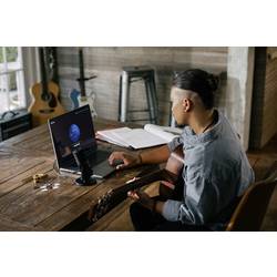 Sennheiser Profile na stojanu USB mikrofon Druh přenosu:USB spínač, stojan, vč. kabelu USB-C®, audio, stereo (jack 3,5 mm) USB