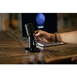 Sennheiser Profile na stojanu USB mikrofon Druh přenosu:USB spínač, stojan, vč. kabelu USB-C®, audio, stereo (jack 3,5 mm) USB