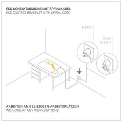 BERNSTEIN Tools for Electronics Kontaktní náramek žlutá