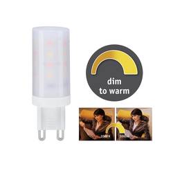 Paulmann 28819 LED Energetická třída (EEK2021) G (A - G) G9 pinová objímka 4 W zlatá (Ø x v) 18 mm x 55 mm stmívatelná 1 ks