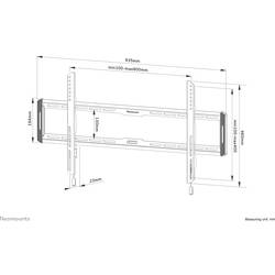 Neomounts WL30-550BL18 TV držák na zeď 109,2 cm (43) - 215,9 cm (85) pevný vhodné pro zakřivené televizory (Curved TV)