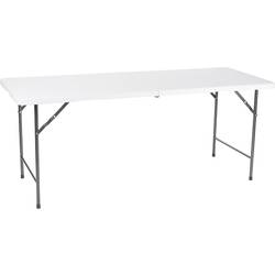 Perel folding table kempingový stolek bílá FP183 Zatížitelnost (hmotnost) (max.) 100 kg