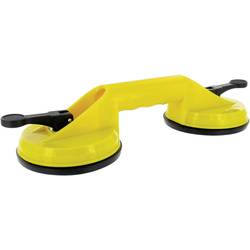 Toolland 5410329375294 Dvojitá přísavka barva: žlutá Max.nosnost 60 kg