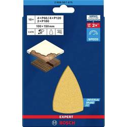 Bosch Accessories 2608901675 Brusný papír pro multifunkční brusku Zrnitost 60, 120, 180 (d x š) 150 mm x 100 mm 1 sada