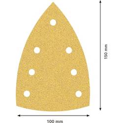 Bosch Accessories 2608901675 Brusný papír pro multifunkční brusku Zrnitost 60, 120, 180 (d x š) 150 mm x 100 mm 1 sada
