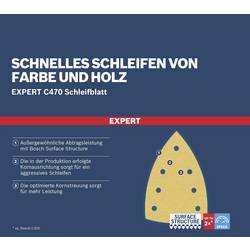Bosch Accessories 2608901675 Brusný papír pro multifunkční brusku Zrnitost 60, 120, 180 (d x š) 150 mm x 100 mm 1 sada