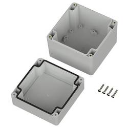 TRU COMPONENTS 6U07111109119 TC-13865104 Průmyslová skříň 105 x 105 x 89.7 polykarbonát světle šedá 1 ks