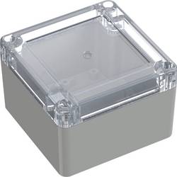 TRU COMPONENTS 6U07090906139 TC-13865076 Průmyslová skříň 90 x 90 x 60 polykarbonát světle šedá, transparentní 1 ks