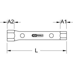 KS Tools 5180880 518.0880 šestiúhelník Trubkový klíč 30 - 32 mm