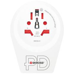 Skross 1.500292 cestovní adaptér Country Adapter World to US USB C20PD