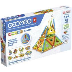 Geomag Supercolor Panels dřevěná stavebnice Constructor počet dílů: 78 Věkové kategorie: od 3 let Box