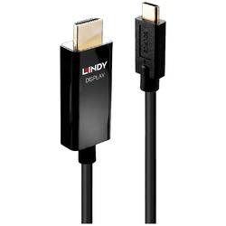 LINDY USB-C® kabel USB-C ® zástrčka, Zástrčka HDMI-A 2.00 m černá 43292 4K UHD HDMI kabel