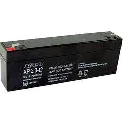XCell XP2.112 XCEXP2.312 olověný akumulátor 12 V 2.3 Ah olověný se skelným rounem (š x v x h) 178 x 66 x 35 mm plochý konektor 4,8 mm bezúdržbové, VDS