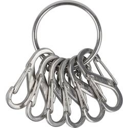 NITE Ize klíčenka NI-KRGS-11-R3 KeyRing 6 S-Biner stříbrná 1 ks