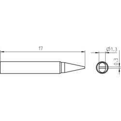 Weller RTP 013 S pájecí hrot dlátový Délka hrotů 17 mm Obsah 1 ks