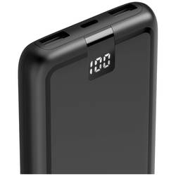 Hama powerbanka Li-Pol, 10000 mAh, Rychlé nabíjení, USB-A, USB-C®, antracitová, Indikátor stavu