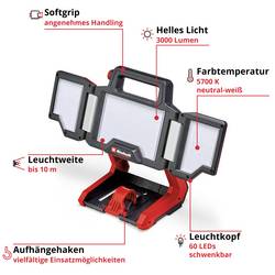 Einhell Professional 4514172 Power X-Change TP-CL 18/3000 Li - Solo LED pracovní osvětlení napájeno akumulátorem 3000 lm Počet přibalených akumulátorů 0
