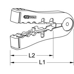 KS Tools 115.1241 1151241 odizolovací nářadí Vhodné pro odizolovací kleště datový kabel 2.50 do 12 mm²