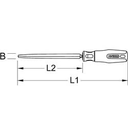 KS Tools 1502246 150.2246 Trojhranná plná škrabka