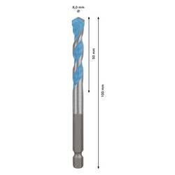 Bosch Accessories 2608902265, 2608902265 Multifunkční vrták, 8 mm, délka 100 mm