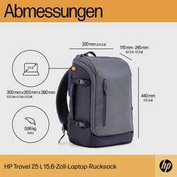 HP batoh na notebooky Travel 25 Liter 15,6 Zoll Laptop-Rucksack (Iron Grey), max. 39,6 cm (15,6) , šedá