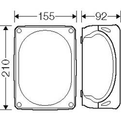 Hensel 62000067 rozbočovací krabice (d x š x v) 210 x 155 x 92 mm šedá IP66 / IP67 1 ks