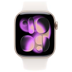 Apple Watch Series 11 GPS 42 mm hliníkový plášť sportovní náramek Světle růžová M/L