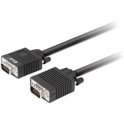 club3D VGA kabel VGA pólové Zástrčka, VGA pólové Zástrčka 3.00 m černá CAC-1703 lze šroubovat, pozlacené kontakty VGA kabel